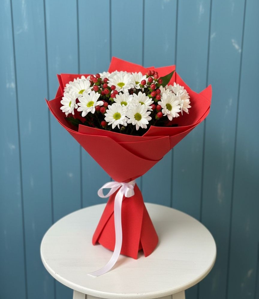 Букет цветов из: Хризантемы в Ленинкенте