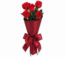 Букет 5 Красных роз Эдлесс Лав в Ленинкенте
