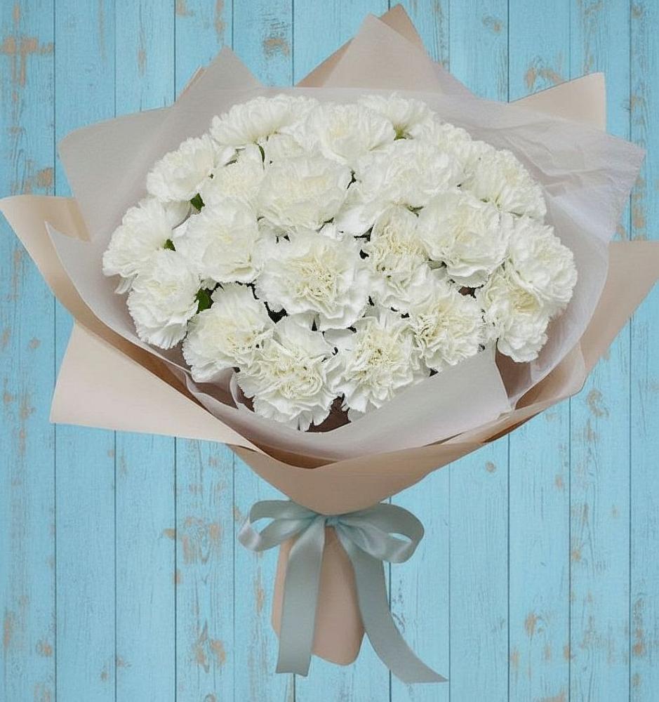 Букет цветов из: Гвоздики в Ленинкенте