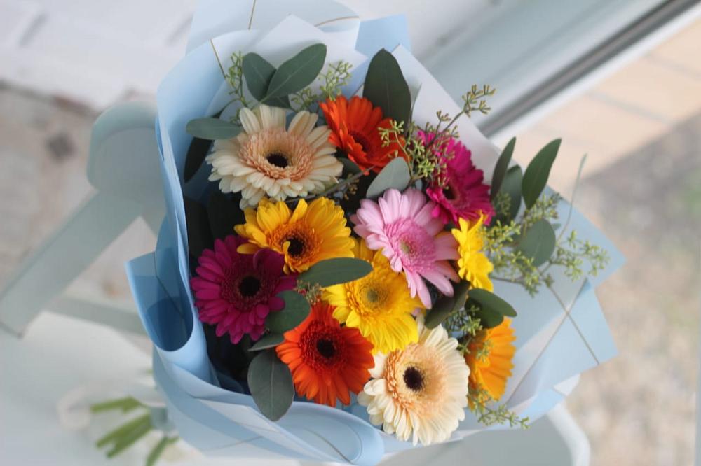 Букет цветов из: Герберы в Ленинкенте