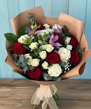 Букет цветов из:  Розы и Альстромерии в Ленинкенте