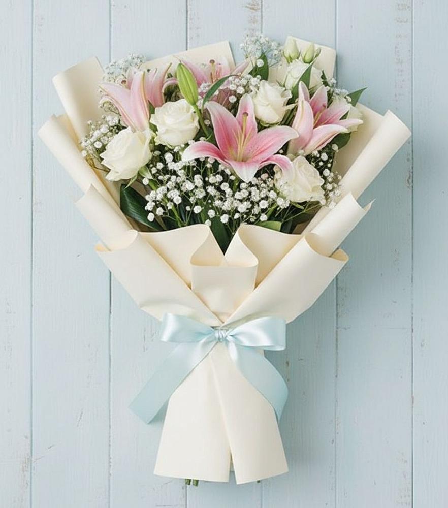 Букет цветов из: Лилии в Ленинкенте