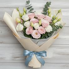 Букет цветов из:  Лизиантусы в Ленинкенте