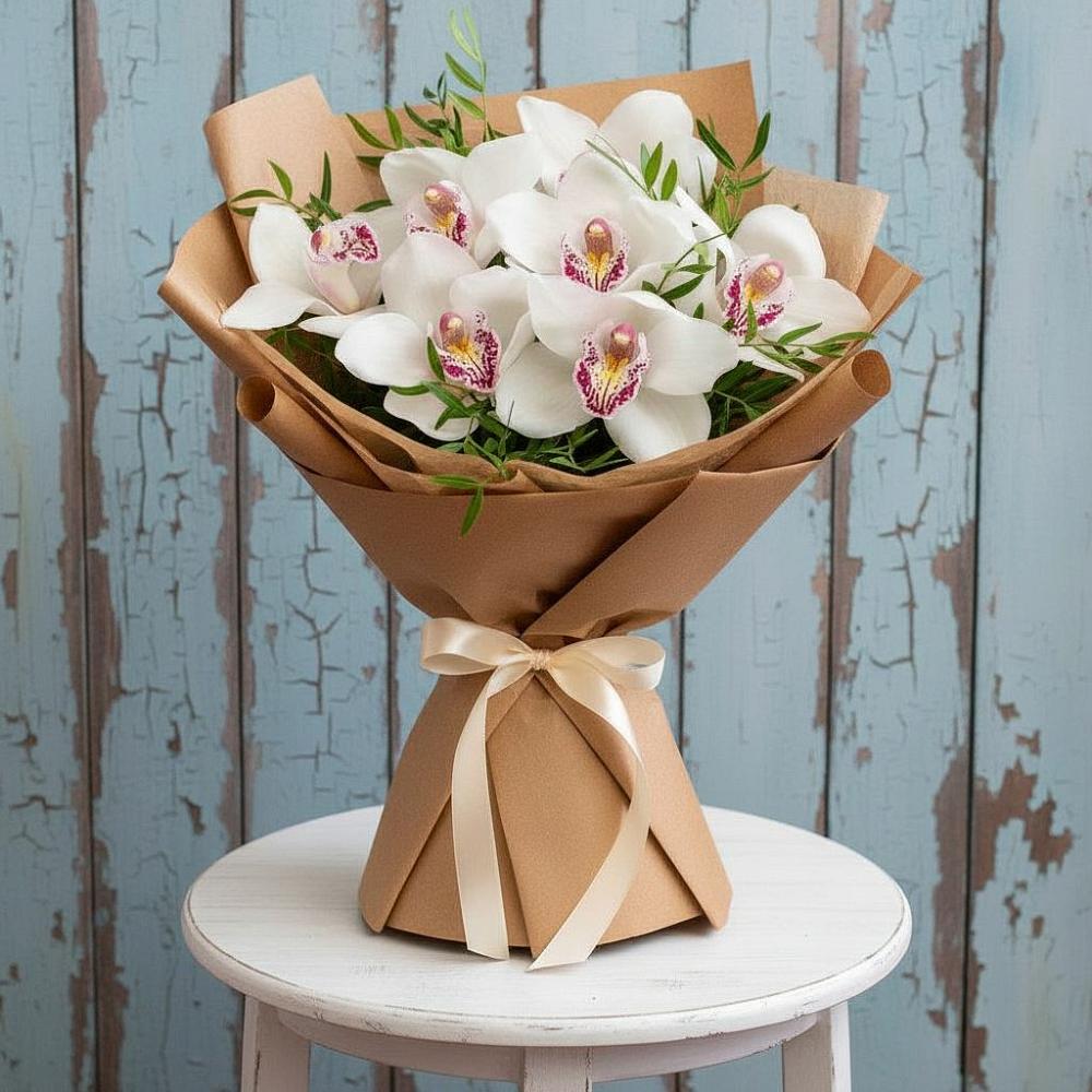 Букет цветов из: Орхидеи и Розы в Ленинкенте