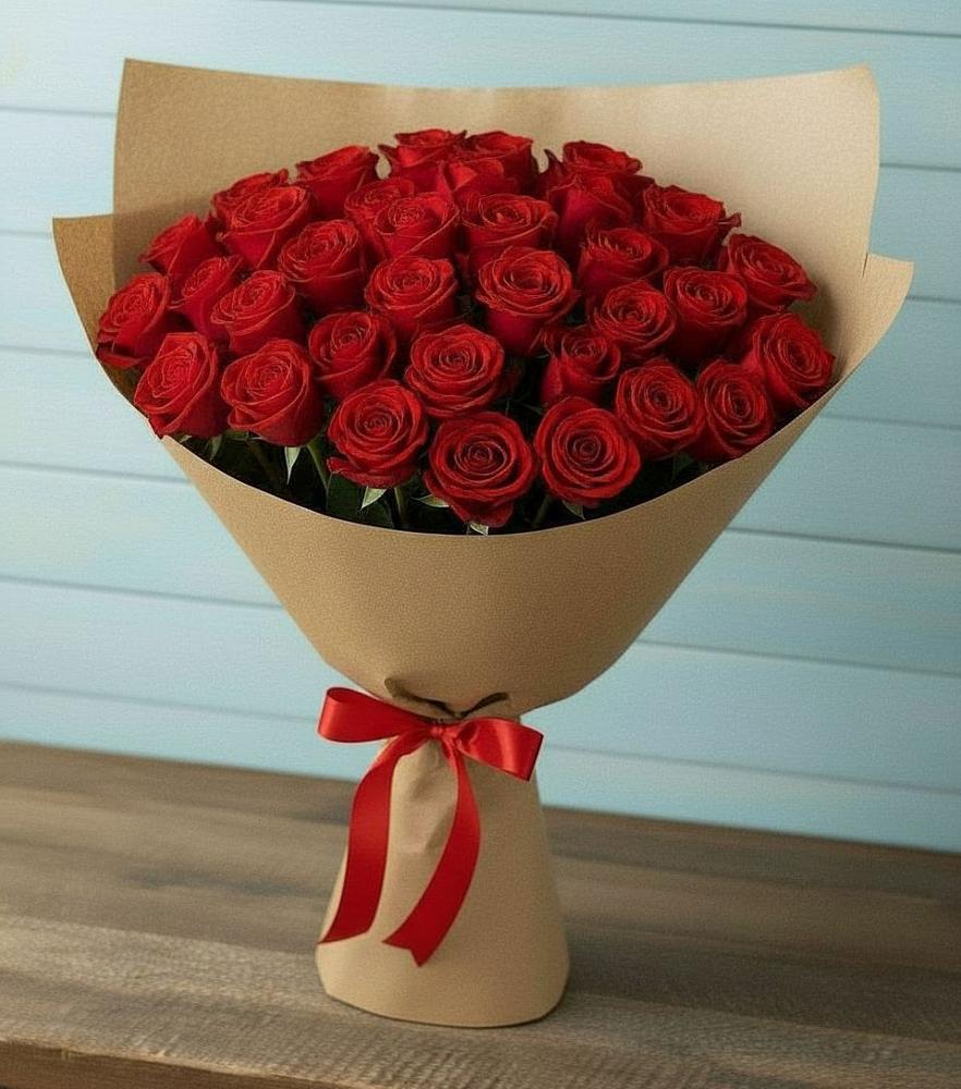 Букет Красные розы Милано в Ленинкенте