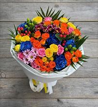 Букет цветов из:  Розы и Хризантемы в Ленинкенте