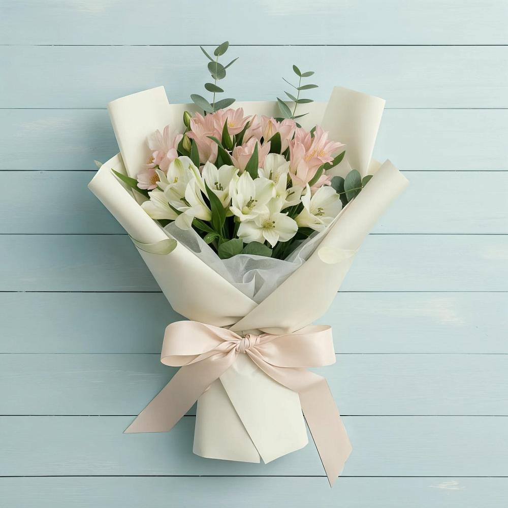 Букет цветов из: Альстромерии в Ленинкенте