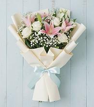 Букет цветов из:  Лилии в Ленинкенте