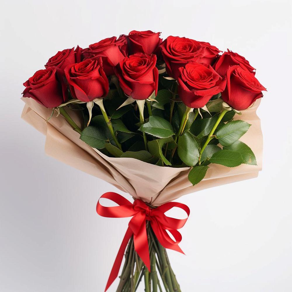 Букет 11 Красных роз Эдлесс Лав в Ленинкенте