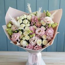 Букет цветов из:  Альстромерии и Розы в Ленинкенте